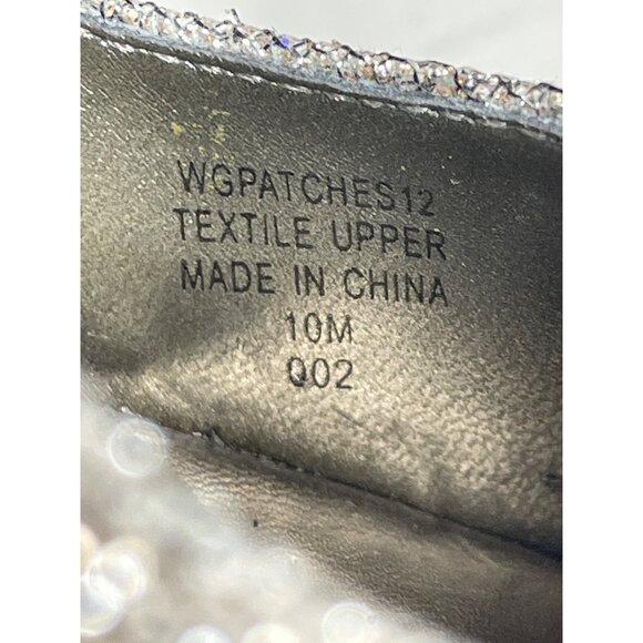 Guess Women's Gold Glitter Multi Fabric Peep Toe Pumps Sz 10M - Original Box - Picture 8 of 12